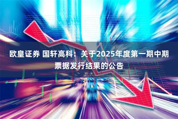 欧皇证券 国轩高科：关于2025年度第一期中期票据发行结果的公告