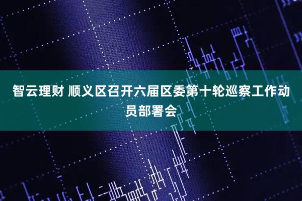 智云理财 顺义区召开六届区委第十轮巡察工作动员部署会